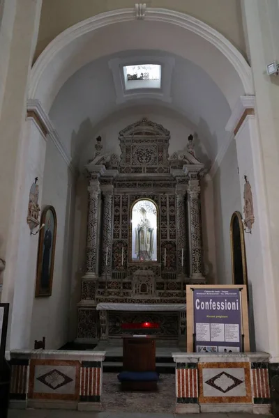 Tropea Calabria Italia Juni 2021 Interiør Den Syttende Århundre Kirke – stockfoto