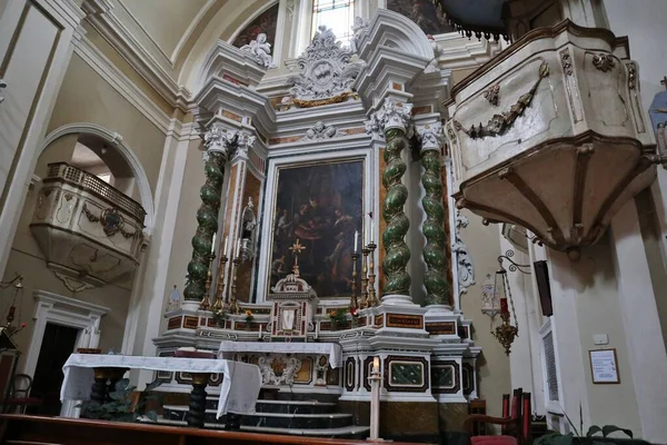 Tropea Kalábrie Itálie Června 2021 Interiér Kostela Ges Convent Redemptorist — Stock fotografie