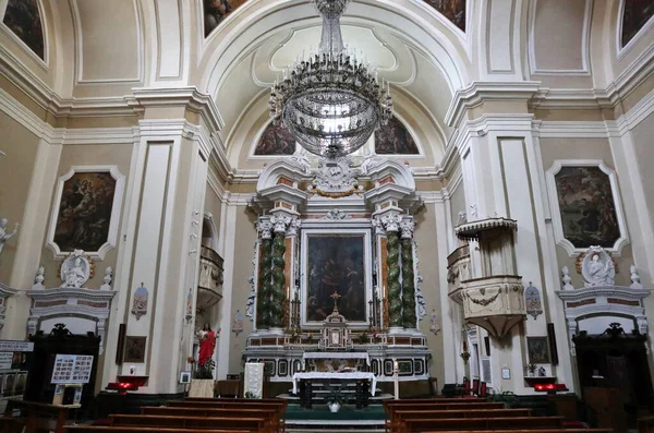 Tropea Calabria Italia Iunie 2021 Interiorul Bisericii Din Secolul Xvii fotografii de stoc fără drepturi de autor