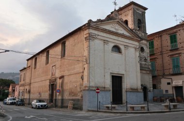 Tropea, Calabria, İtalya 12 Haziran 2021: San Michele Kilisesi, veya Chiesa del Purgatorio, 19. yüzyıldan kalma.