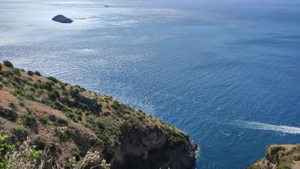 Масса Любренсе Кампания Италия Сентября 2023 Года Обзор Побережья 700 — стоковое видео