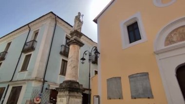 Maratea, Basilicata, İtalya - 22 Eylül 2023: Via dell 'Unit d' Italia 'daki 18. yüzyıl Annunziata Kilisesi