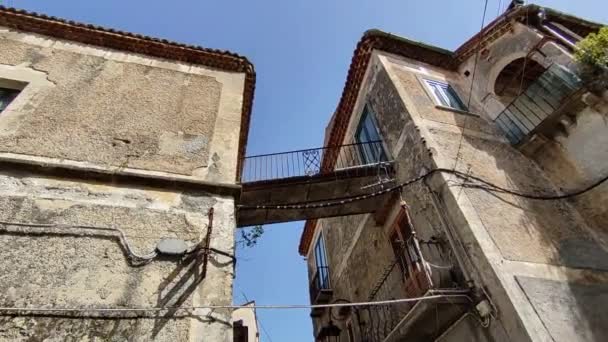 Maratea Basilicata Itálie Září 2023 Záblesk Vesnice Mezi Uličkami Historického — Stock video