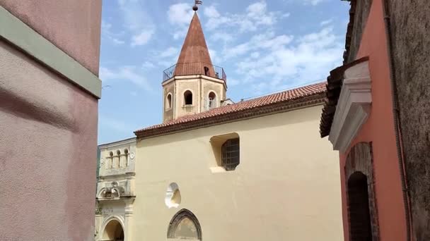 Марато Базиліка Італія Вересня 2023 Року Церква Санта Марія Маджоре — стокове відео