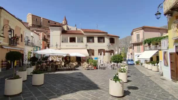 Maratea Basilicata Itálie Září 2023 Záblesk Vesnice Mezi Uličkami Historického — Stock video