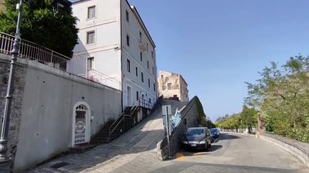 Maratea Panoramica Del Borgo Corso Garibaldi — Video Stock