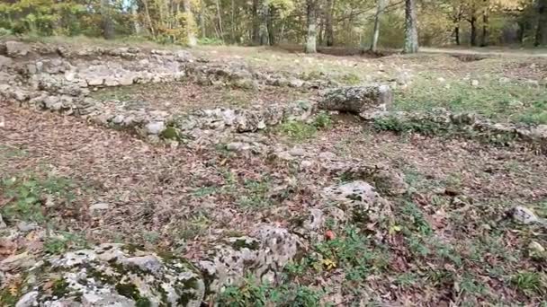 Campobasso Molise Italy November 2023 Ruins Ancient City Built Samnite — Stock Video