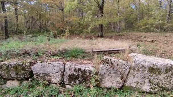 Campobasso Molise Italië November 2023 Ruïnes Van Een Oude Stad — Stockvideo