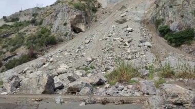Maratea, Basilicata, İtalya - 23 Eylül 2023: Monte Serra 'nın kayalık sırtı 30 Eylül 2022 tarihinde Castrocucco di Maratea' da meydana geldi.