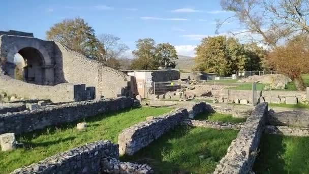 Sepino Molise Italie Novembre 2023 Ruines Ancienne Ville Samnite Datant — Video
