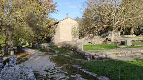 Sepino Molise Italia Noviembre 2023 Ruinas Antigua Ciudad Samnita Que — Vídeos de Stock