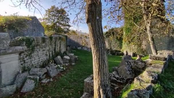 Sepino Molise Włochy Listopad 2023 Ruiny Starożytnego Miasta Samnitów Datowane — Wideo stockowe