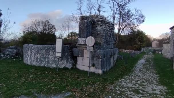 Sepino Molise Italy November 2023 Ruins Ancient Samnite City Dating — Stock Video