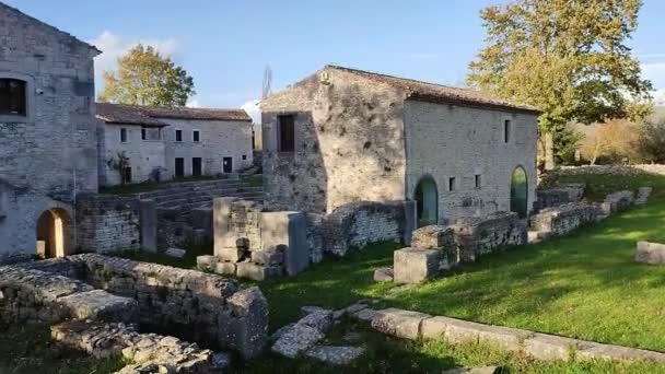 意大利莫利斯 塞皮诺 2023年11月17日 古代萨姆尼特城的废墟 可追溯到公元前4世纪 公元前1世纪罗马统治时期流传下来的 — 图库视频影像