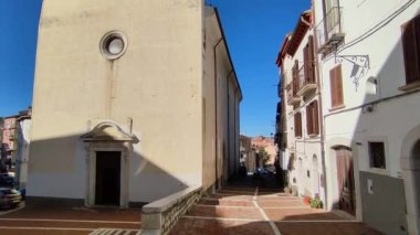 Campobasso, Molise, İtalya 9 Kasım 2023: 16. yüzyıl Sant 'Antonio Abate Kilisesi