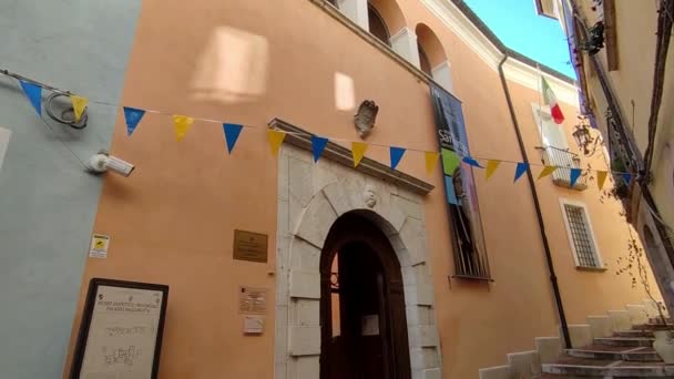 Campobasso Molise Ιταλία Νοεμβρίου 2023 Γκλιπ Του Ιστορικού Κέντρου Από — Αρχείο Βίντεο