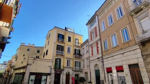 Campobasso Molise Italy November 2023 Glimpse Historic Center Alleys — Stock Video