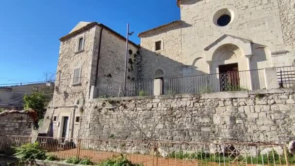 Campobasso Molise Italia Noviembre 2023 Iglesia San Bartolomeo Del Siglo — Vídeos de Stock