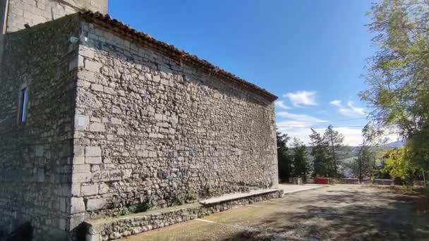 Campobasso Molise Talya Kasım 2023 Largo Daki San Giorgio Kilisesi — Stok video