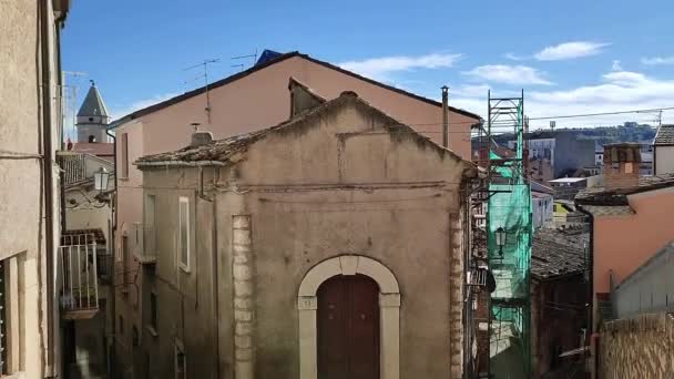 2023年11月9日 意大利莫利斯 坎波巴索 从小巷中闪现的历史中心 — 图库视频影像