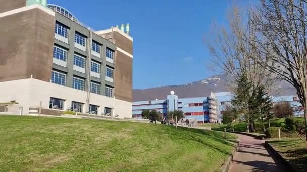 Fisciano Kampánie Itálie Prosince 2023 Záblesk Kampusu Univerzity Salerno Unisa — Stock video