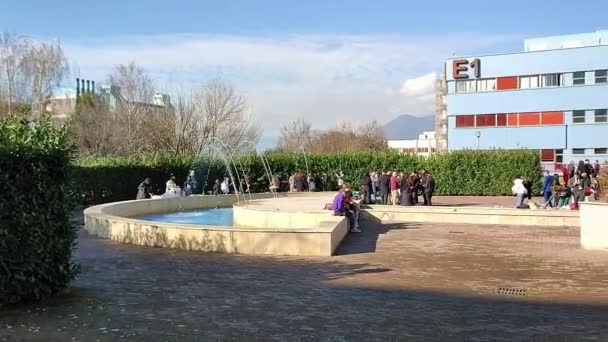 Fisciano Campania Talya Aralık 2023 Salerno Unisa Üniversitesi Kampüsü — Stok video
