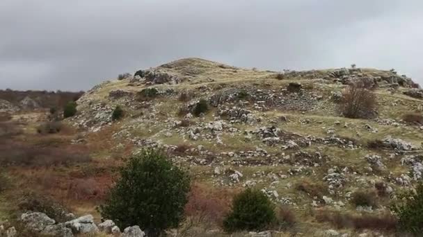 Frosolone Molise Italien Juli 2022 Panorama Der Oscan Samnitischen Ausgrabungsstätte — Stockvideo