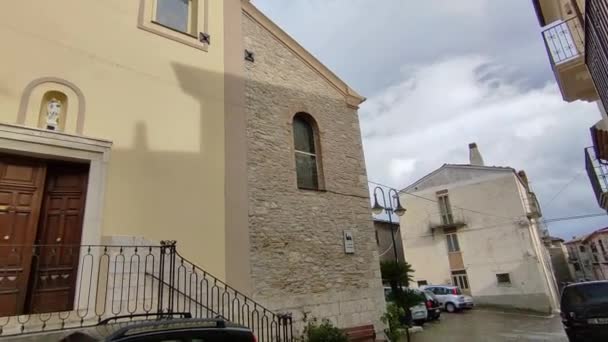 Frosolone Molise Italia Luglio 2022 Chiesa San Michele Arcangelo Corso — Video Stock