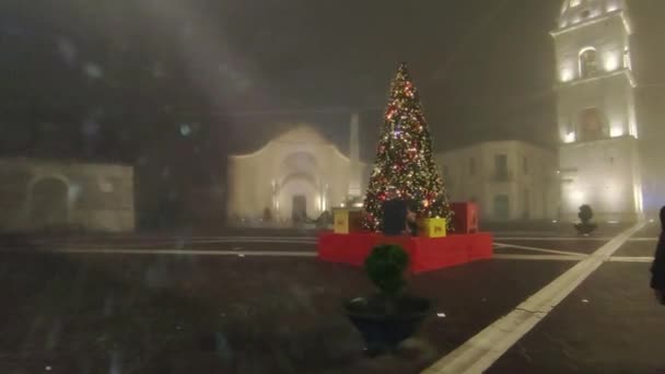 Benevento Campania Ιταλία Δεκεμβρίου 2023 Glimpse Του Ιστορικού Κέντρου Κατά — Αρχείο Βίντεο