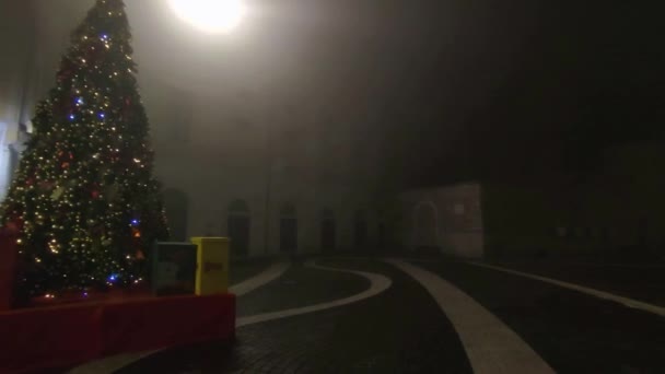 Benevento Campania Dicembre 2023 Scorcio Del Centro Storico Lungo Corso — Video Stock