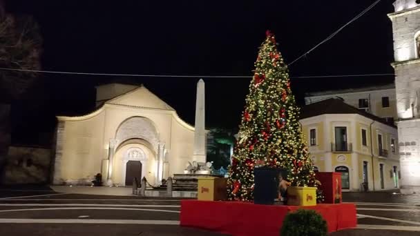 Benevento Campania Talya Ocak 2024 Yüzyıla Dayanan Santa Sofia Kilisesi — Stok video