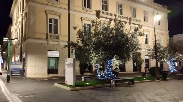 Benevento Kampania Włochy Stycznia 2024 Widok Zabytkowe Centrum Corso Garibaldi — Wideo stockowe
