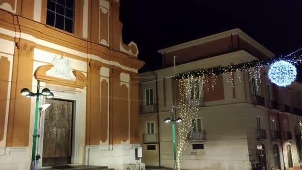 Benevento Campania Italia Enero 2024 Iglesia Del Siglo Xviii San — Vídeo de stock