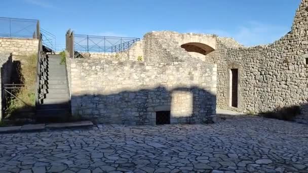 Castropignano Molise Italien Oktober 2023 Überblick Über Das Castello Evoli — Stockvideo