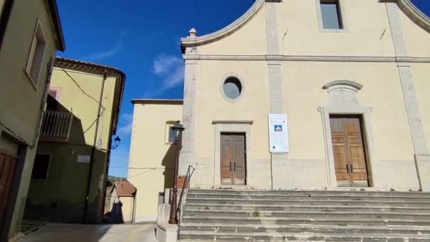 Castropignano Molise Italie Octobre 2023 Eglise Xviie Siècle San Marco — Video