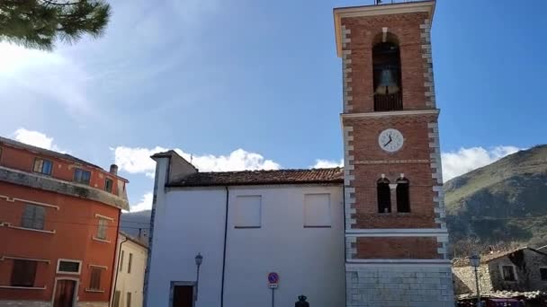 Boiano Molise Italia Novembre 2023 Panoramica Della Chiesa Santa Maria — Video Stock