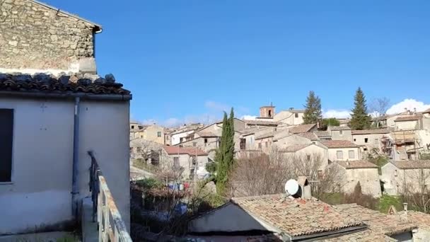 Boiano Molise Italien November 2023 Überblick Über Das Dorf Civita — Stockvideo