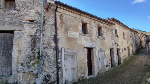 Boiano Molise Itálie Listopadu 2023 Přehled Vesnice Civita Superiore Boiano — Stock video
