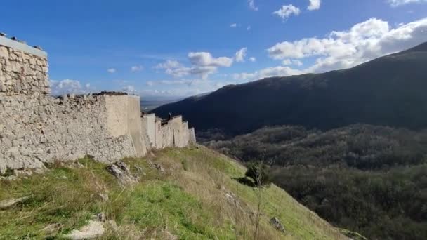 Boiano Molise Italien November 2023 Überblick Über Das Dorf Civita — Stockvideo