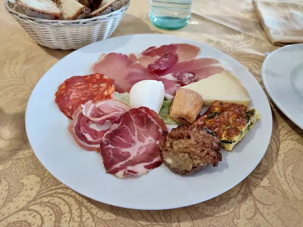 Vinchiaturo, Molise, Italy  10 January 2024: Lunch at the Il Risveglio dei Sapori restaurant in Contrada Cannete