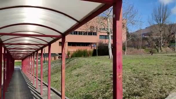 Fisciano Campania Italië Februari 2024 Zicht Unisa Campus Van Universiteit — Stockvideo