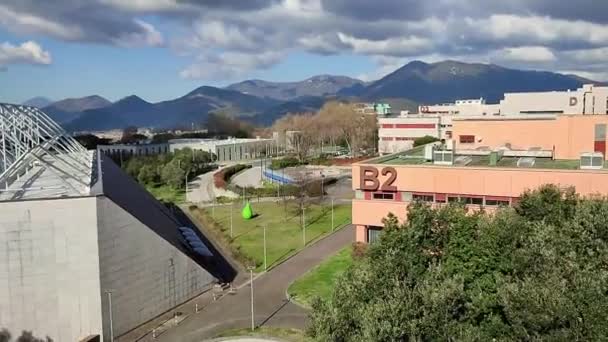 Fisciano Campania Italië Februari 2024 Zicht Unisa Campus Van Universiteit — Stockvideo