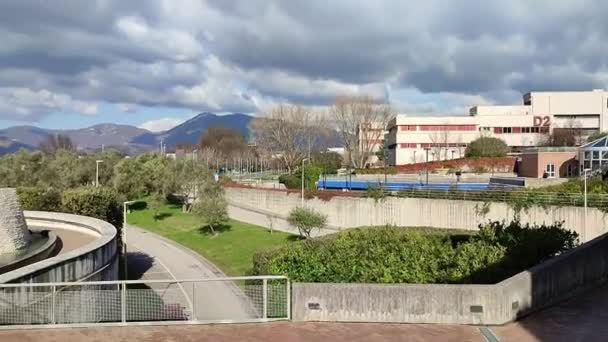 Fisciano Kampanien Italien Februari 2024 Utsikt Över Universitetsområdet Unisa Vid — Stockvideo