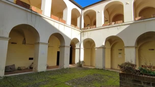 Benevento Campania Talya Şubat 2024 Eski San Felice Manastırı Eski — Stok video