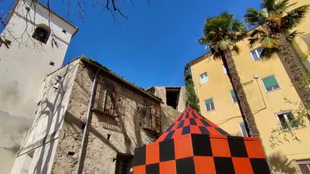 Benevento Campania Italien Februar 2024 Hortus Conclusus Haven Det Trettende – Stock-video