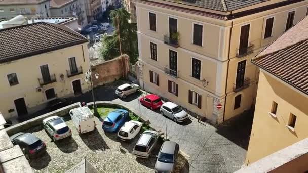 Беневенто Кампания Италия Февраля 2024 Года Потрясающий Вид Террасы Конклава — стоковое видео