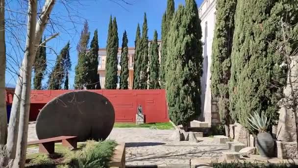 Benevento Campanië Italië Februari 2024 Hortus Conclusus Tuin Van Het — Stockvideo