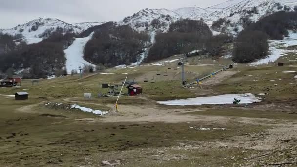 Campitello Matese Molise Italien Mars 2024 Skidorten Monte Miletto Nästan — Stockvideo