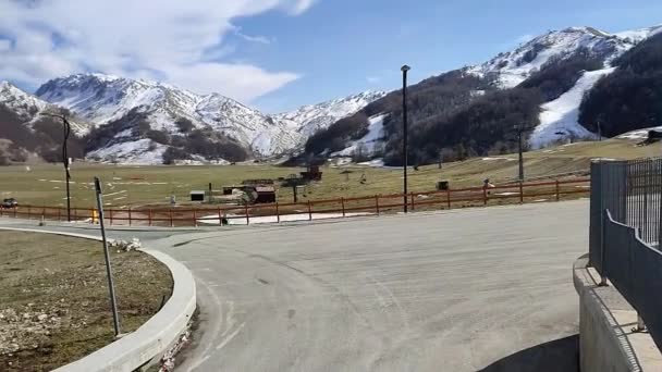 Campitello Matese Molise Italië Maart 2024 Skigebied Monte Miletto Bijna — Stockvideo