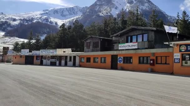 Campitello Matese Molise Ιταλία Μαρτίου 2024 Χιονοδρομικό Κέντρο Στο Monte — Αρχείο Βίντεο
